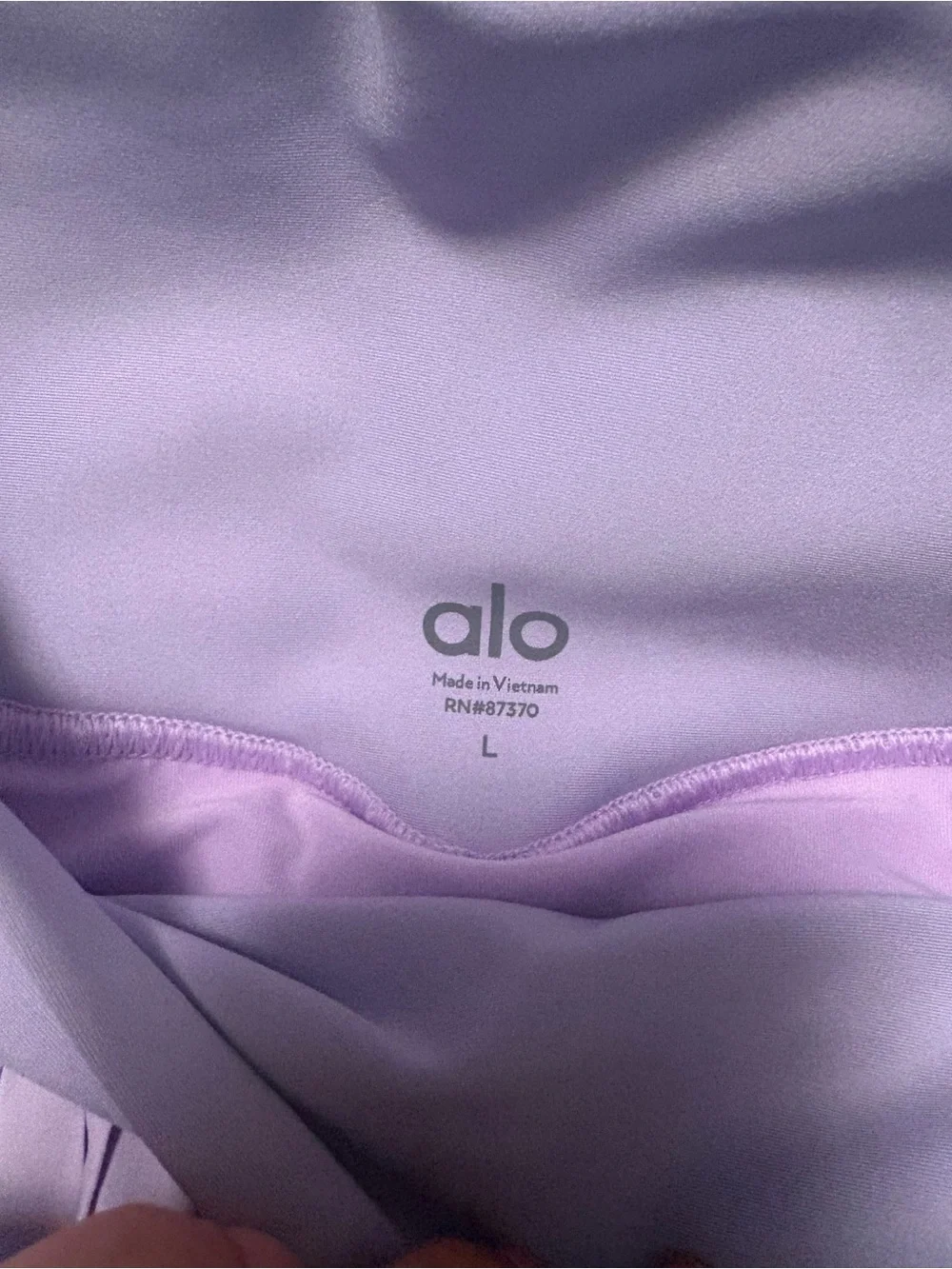 ALO Yoga Lavender Pleated Skirt